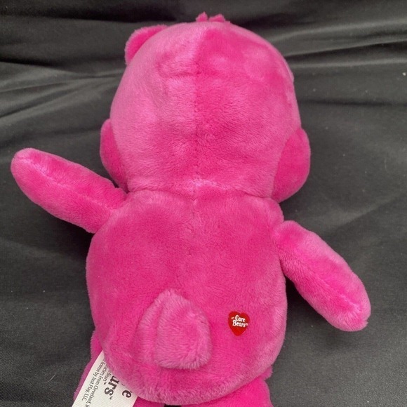 Care Bears Cheer Bear 8” Soft Pink Plush Stuffed Just Play 2015 Rainbow toy - Picture 7 of 8
